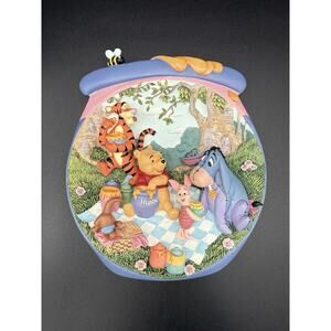 Vintage Bradford Exchange Pooh's Honeypot Adventures Pooh-ish Sort Of Picnic COA